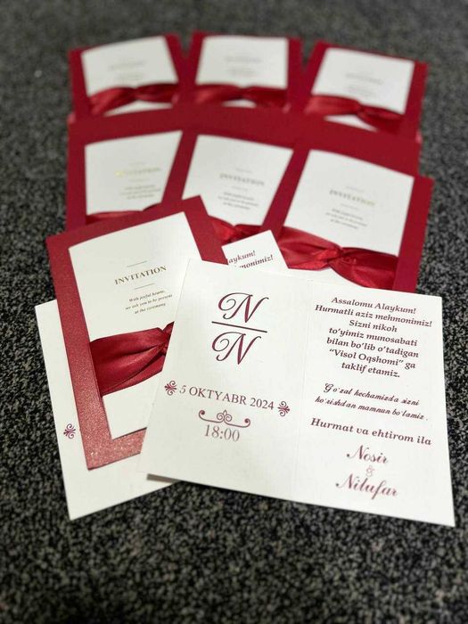 Taklifnomalar / Пригласительные / Invitations