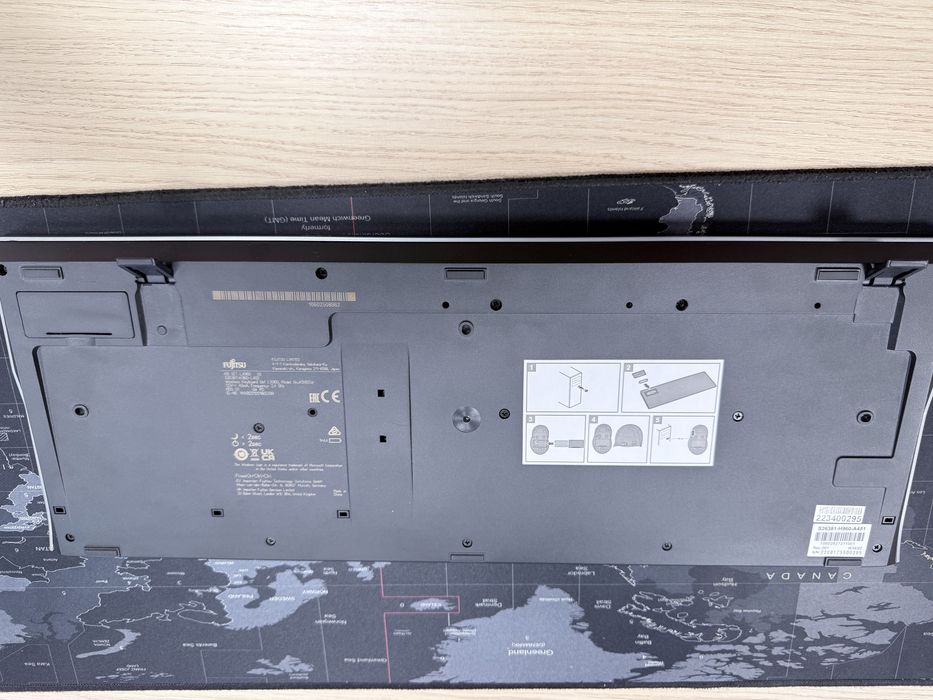 Комплект клавиатура и мишка Fujitsu LX960, безжични, черни