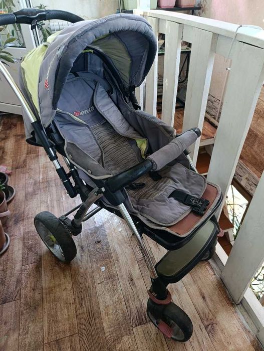 Коляска детская широкая, всесезон