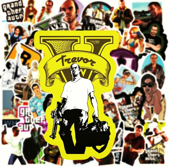 Наклейки Стикеры gta