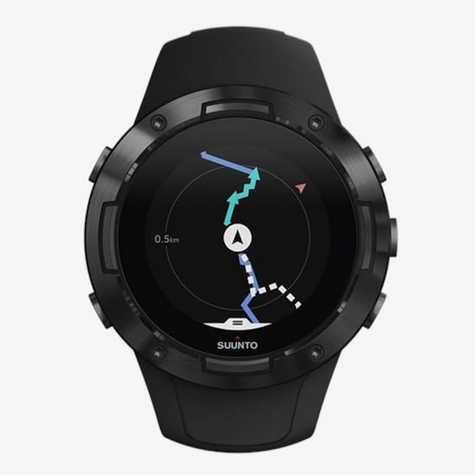 Ceas sport Suunto 5 G1 All Black, unisex,alb și negru