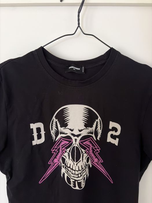 Dsquared2 Дамска Черна Тениска  М-Л