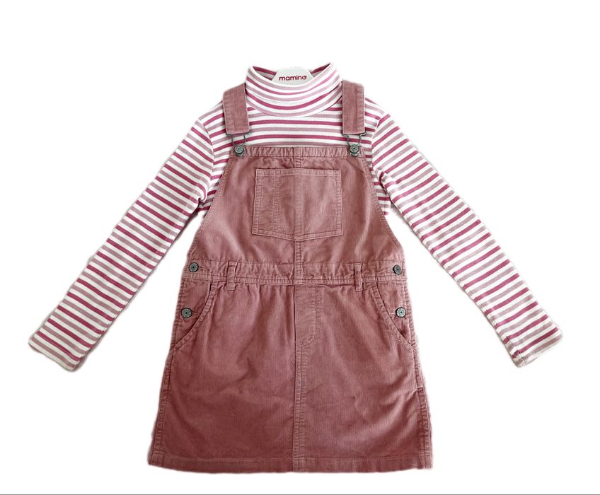 Детский брендовый вельветовый комбинезон для девочки Ralph Lauren