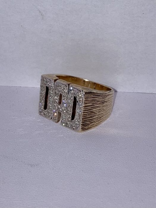 Inel ghiul DAD aur cu diamante 1.20ct