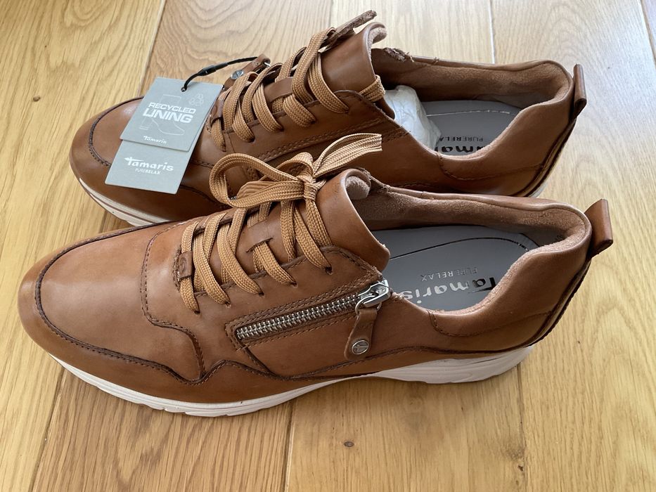 Кожени обувки Tamaris н-р 41 - НОВИ - Намалени!