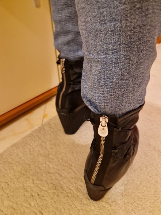 Дамски боти от естествена кожа NAVI shoes handmade