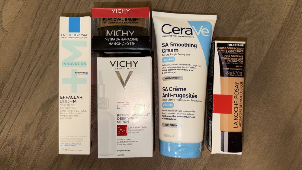 La Roche Posay, Vichy кремове и серуми на сашети