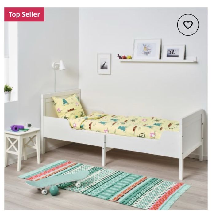 Детско разтегателно легло Икеа с матрак, 80x200 cm