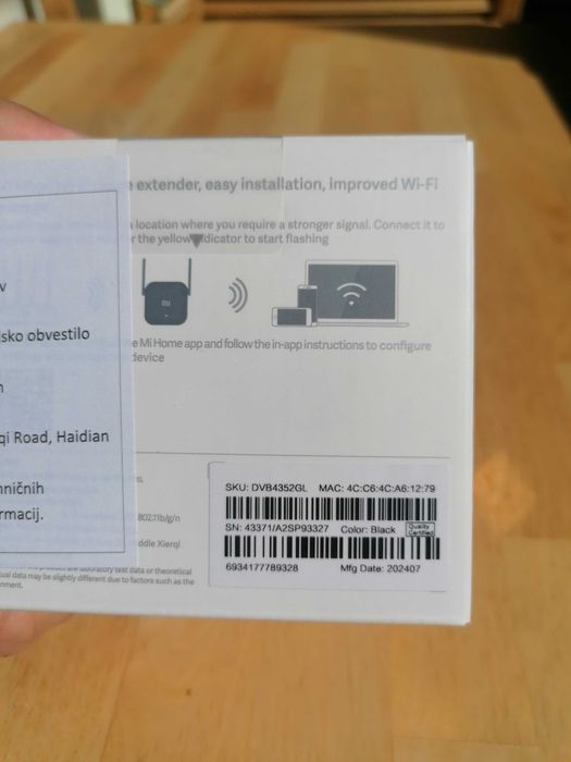 SET 4 bucăți x Xiaomi Mi WiFi Range Extender Pro 300 Mbps, 2 antene externe, amplificator semnal WiFi, nou sigilat
