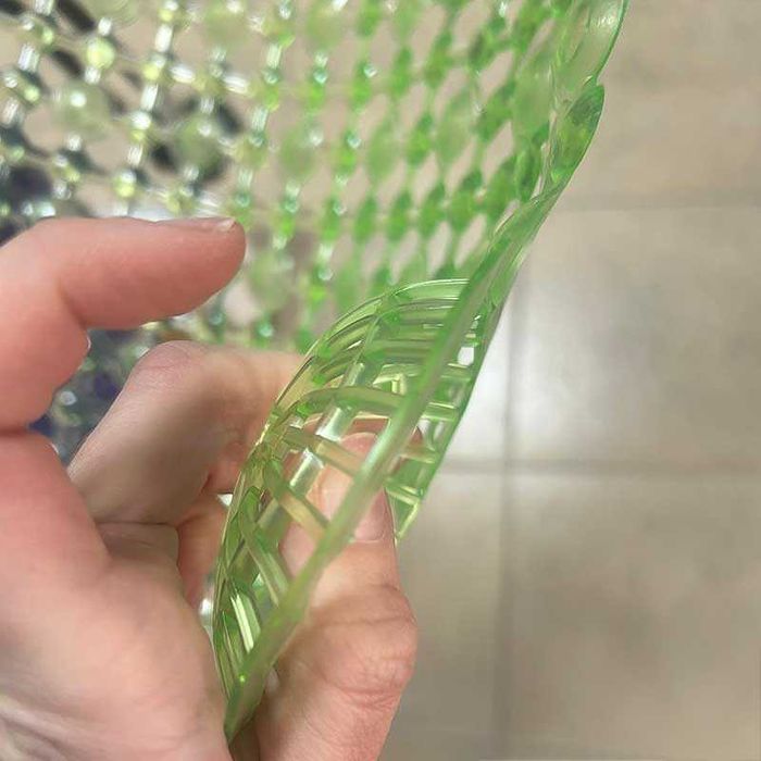 Постелка за баня с вендузи – 90 × 40 см, прозрачна