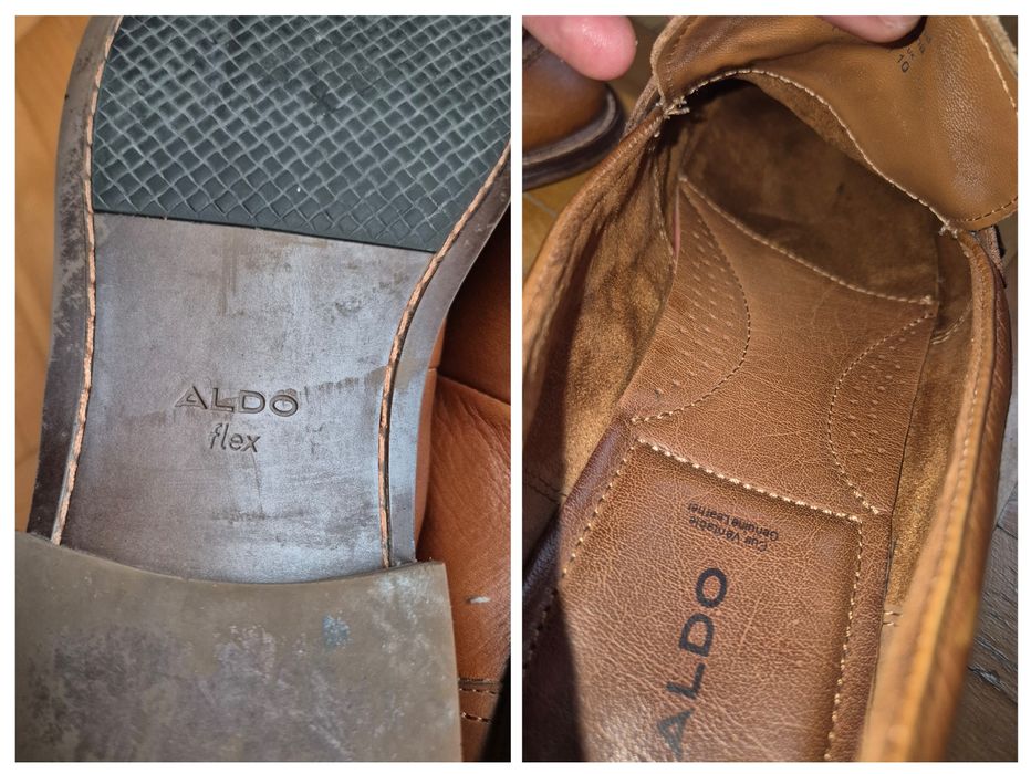 Mocasini Aldo Flex, Piele Naturală Premium, Talpă Cusută, Bărbați - 44
