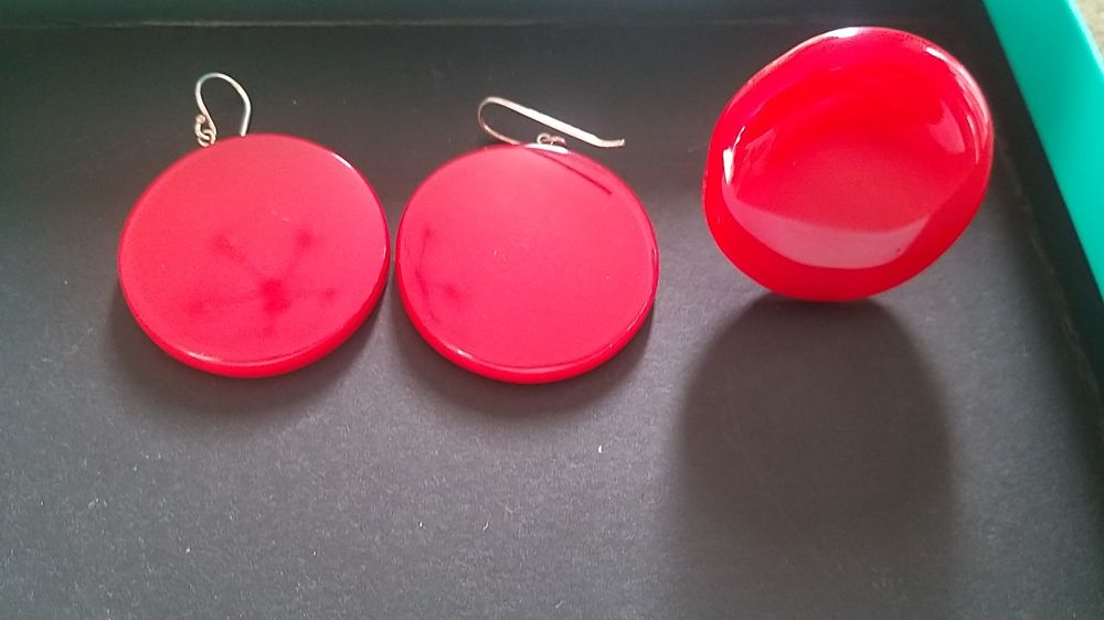 Набор украшений , серьги и кольцо