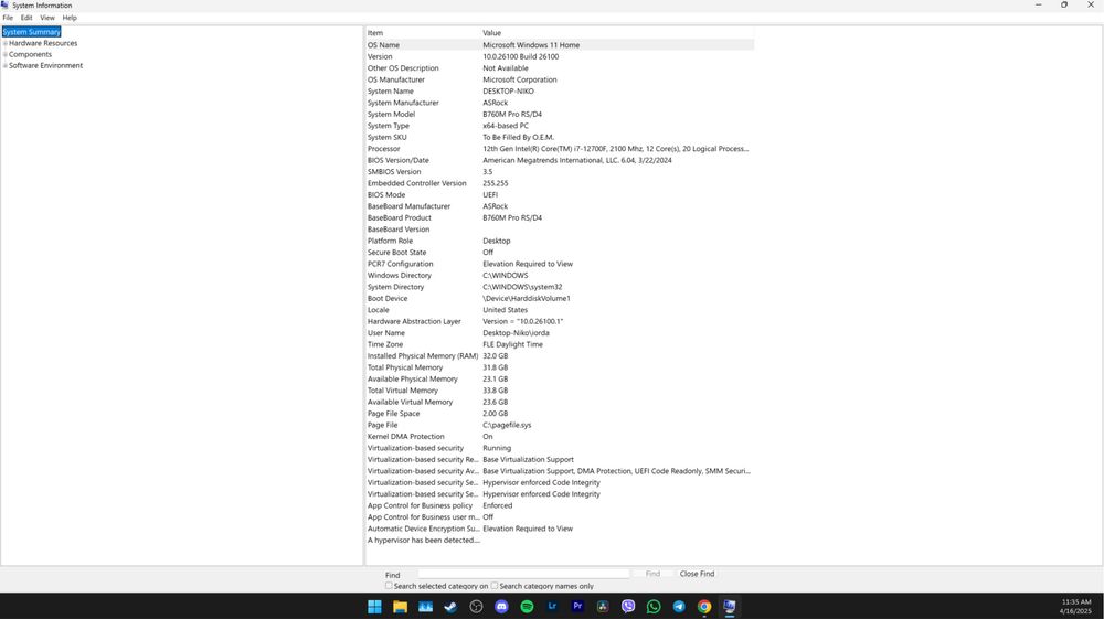 Настолен Компютър - GPU 4060 ti -  CPU i7 12700 - 32gb RAM