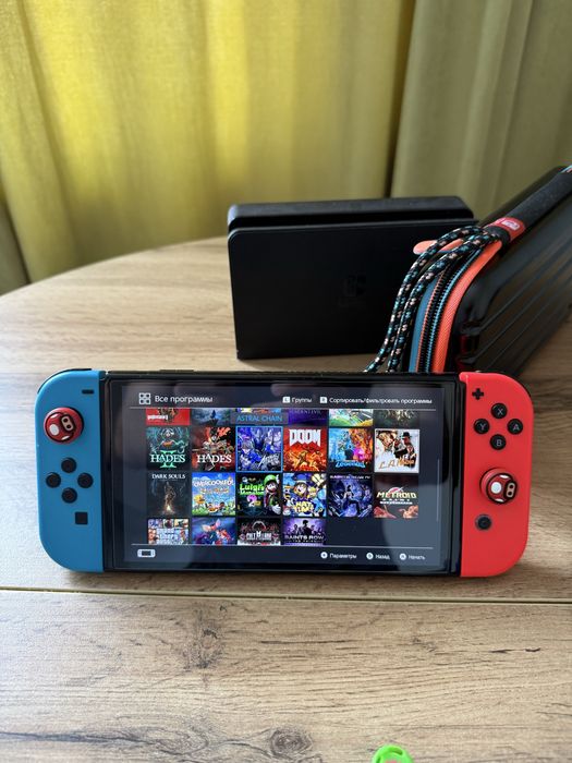 Nintendo Switch oled прошитый 512gb sd карточка