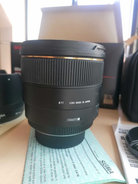 Sigma 85mm f/1.4 EX DG HSM за Nikon F