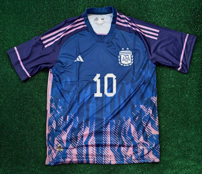 Мъжка футболна фланелка Аржентина Меси adidas 3 звезди