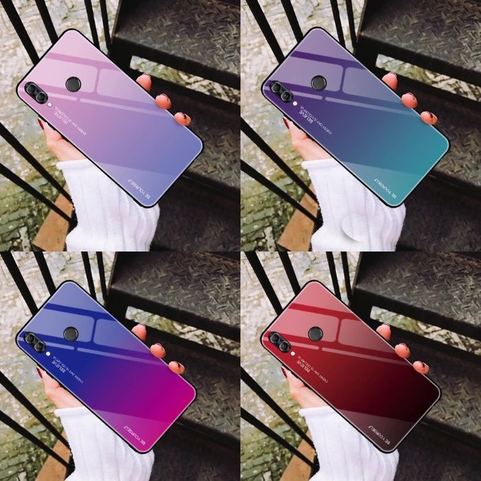 Husa Gradient din sticla pentru Huawei Y6 2019 , Y6s