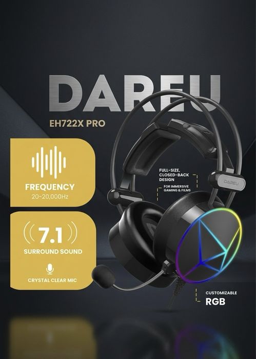 Игровые наушники Dareu