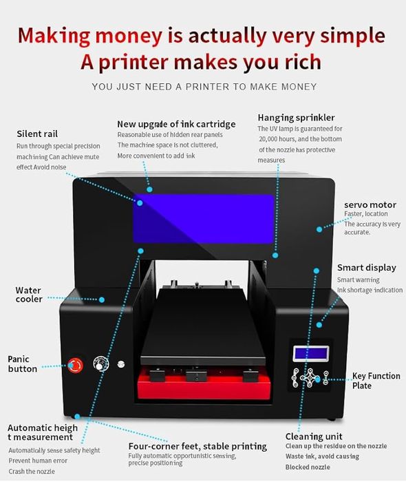 UF DTF DTG prinerlar ustanovka va remont qilamiza