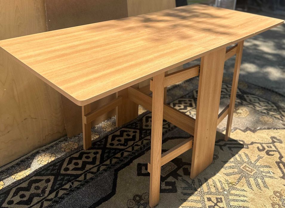 Masa dining pliabila; Masa Extensibila cu blat 160x72 cm