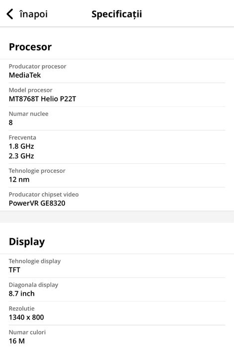 Tableta Samsung Galaxy Tab A7 lite