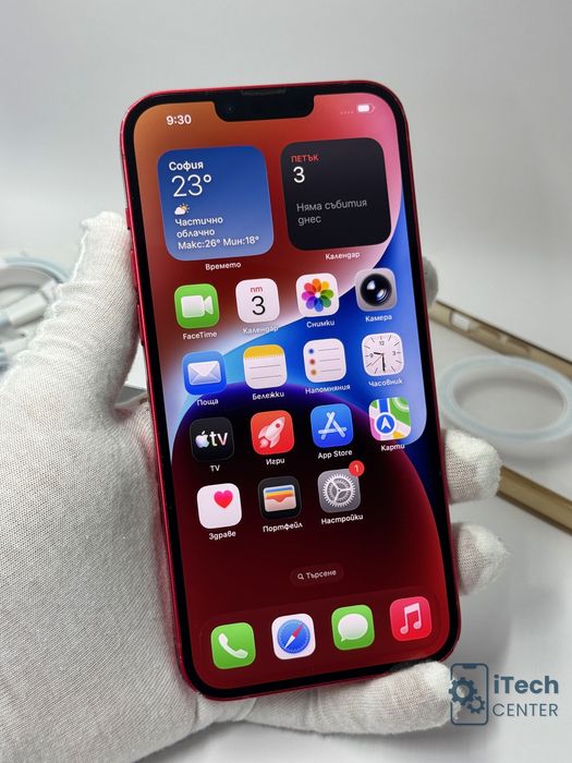 iPhone 14 Plus, 128GB, Product Red, 100% батерия, ОТЛИЧЕН, ГАРАНЦИЯ!