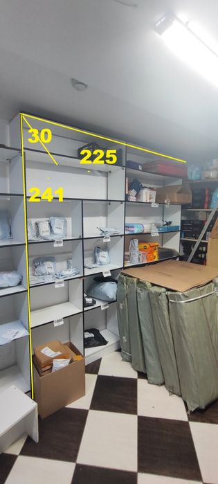 Стеллажи разных размеров ЛДСП