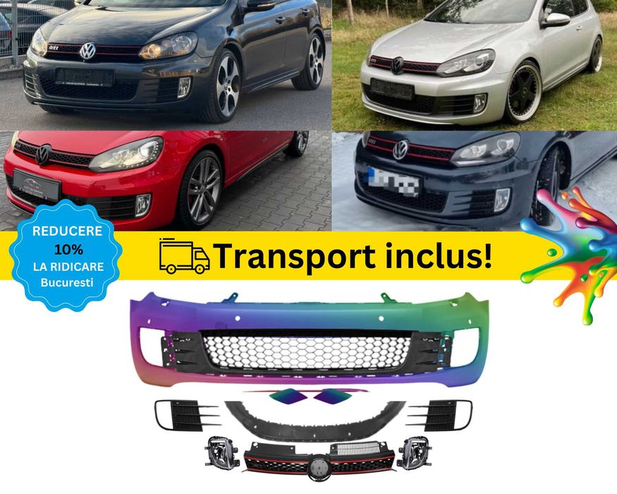 Bara fata VW Golf 6 VI GTI GTD 08-12 Negru Alb Gri Albastru Rosu Verde