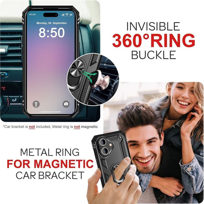 Удароустойчив Кейс RingCase за Apple iPhone 16 - Супер защита