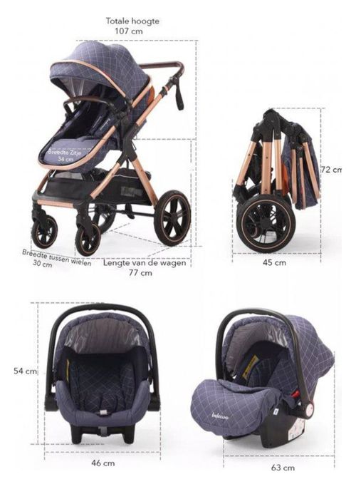 Детская коляска с люлькай