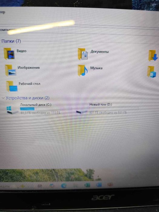 Acer intel core i7 / SSD+HDD / ОЗУ 6 гб