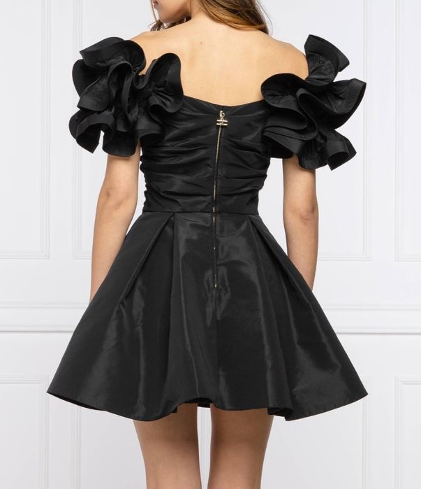 Elisabetta Franchi къса черна рокля