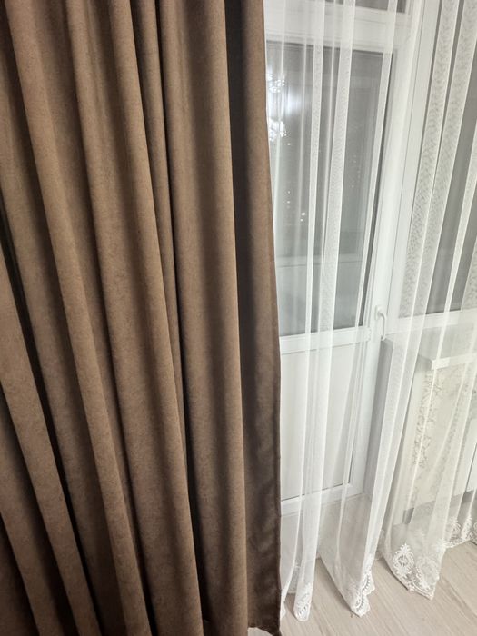 Срочно!!! Продам готовые шторы с тюлем!!!