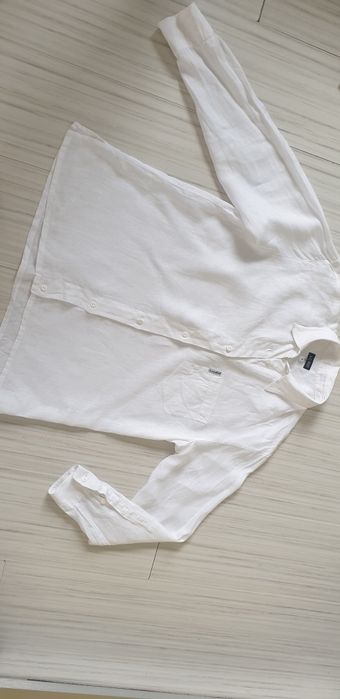 Armani Jeans 100% Лен / Womens Size M ОРИГИНАЛ! Дамска Ленена Риза!
