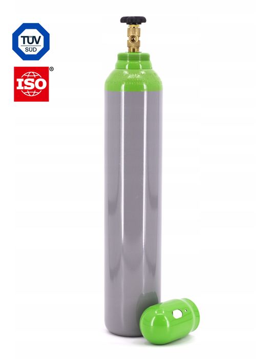 Butelie goala fara sudura din otel pentru gaze tehnice Co2+Ar 10l