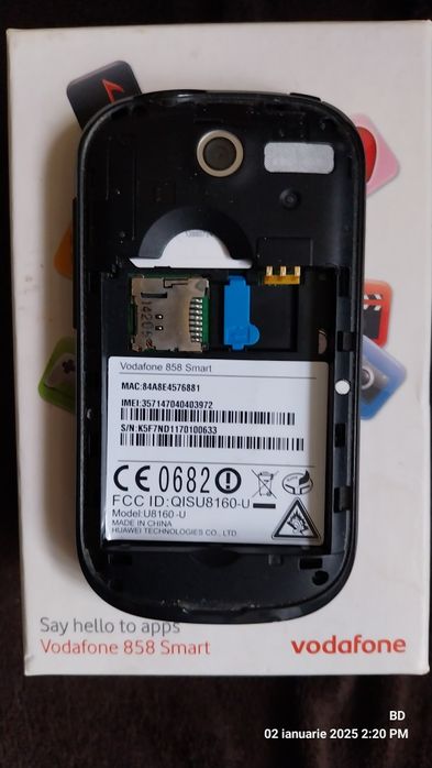 Telefon VDF 858 Smart, Android 2.2.2