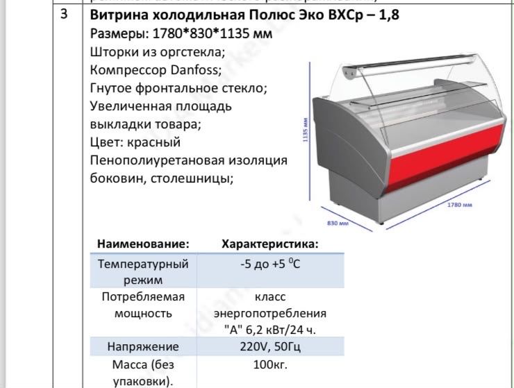 Холодильная ветрина