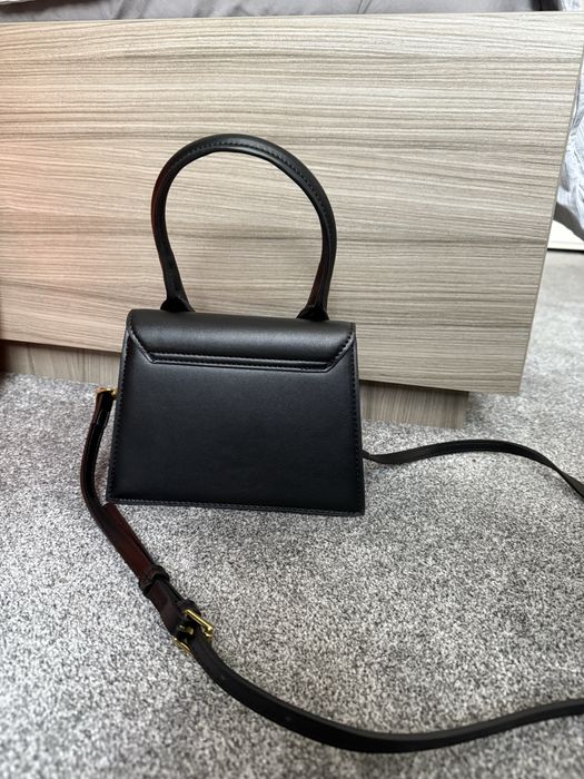 Geantă Jacquemus Le Chiquito Moyen tote neagra