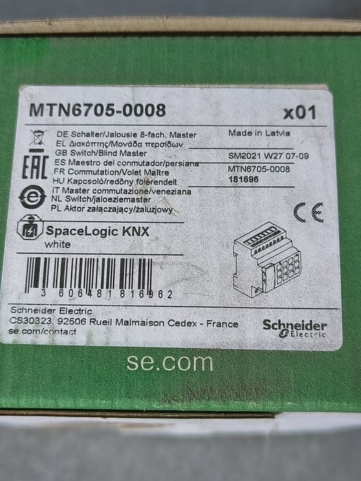 Schneider Electric SpaceLogic KNX MTN6705-0008 + MTN6805-0008