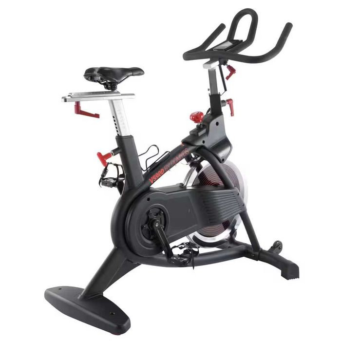 Bicicleta spinning Decathlon Domyos VS900, Volanta 20kg, Curea