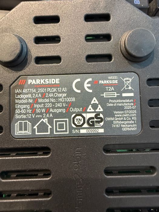 Set acumulatori Parkside  12v