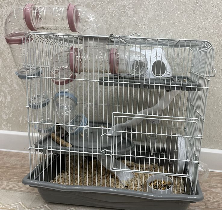 Хомяк с клеткой