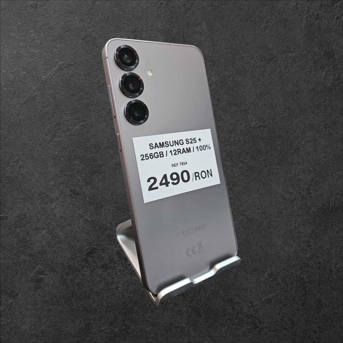 SAMSUNG S25 Plus 256GB 12RAM 100% (2buc) / Amanet Tulcea