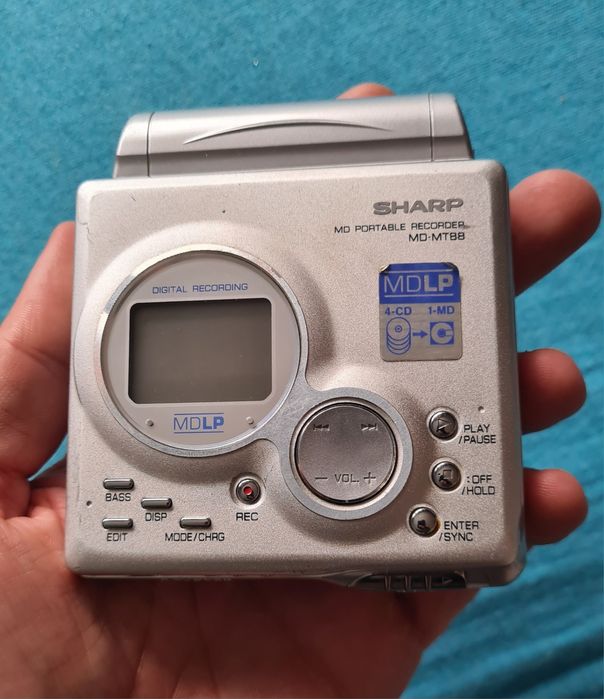 Sharp Mini Disc Player Portabil MiniDisc MD Defecf Drumetie