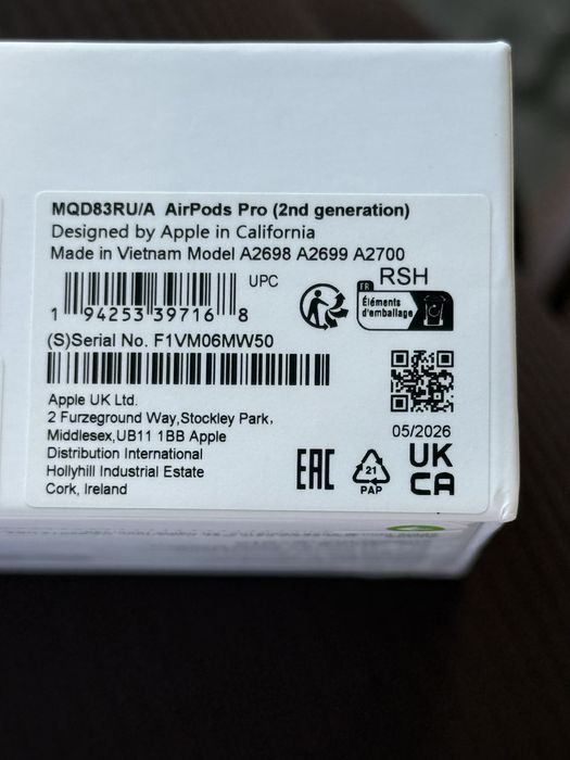 Airpods Pro 2 новые