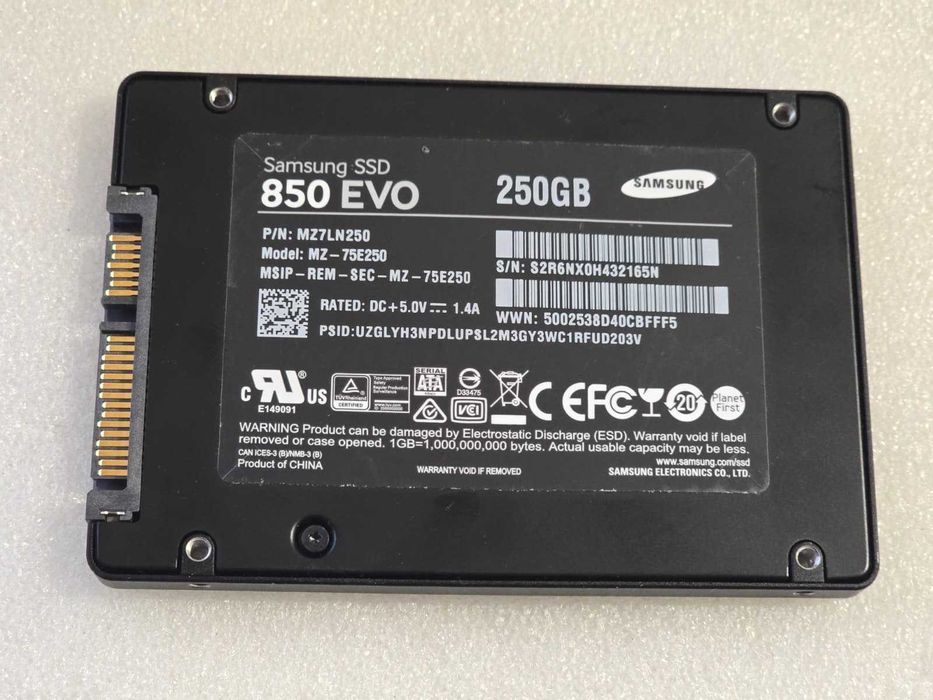 Solid State Drive (SSD) Samsung 850 EVO 250GB SATA 6Gbps 2.5" MZ7LN250