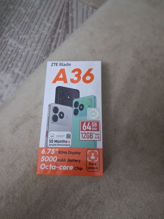 новый ZTE blade A36 черный