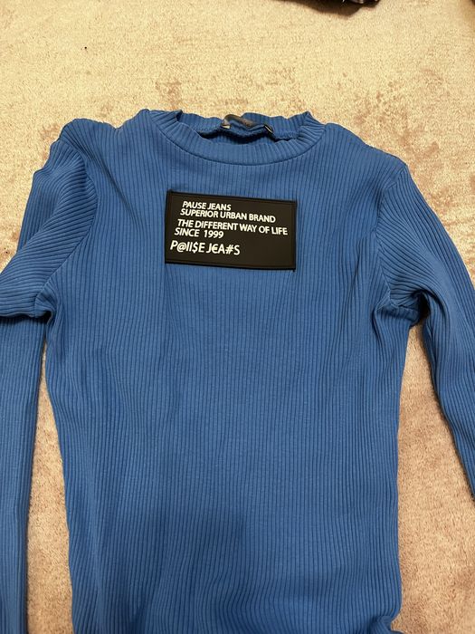 Дамска синя блуза