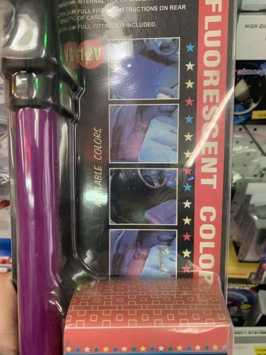 486 Декоративно интериорно осветление за автомобил, Флуоресцентна тръб