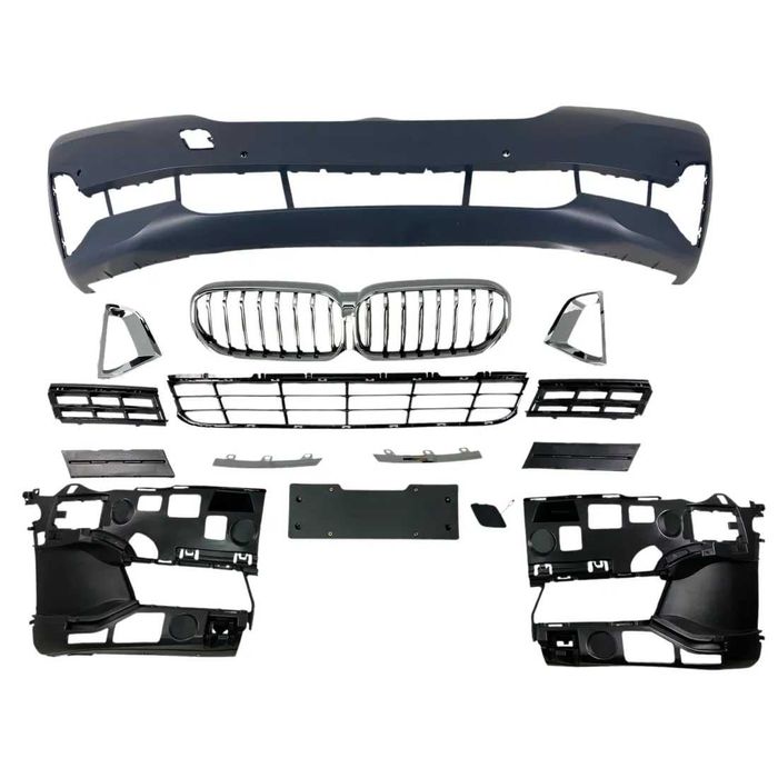 Предна броня за BMW G30 фейс (2020+) – Luxury Line с отвори, бмв г30